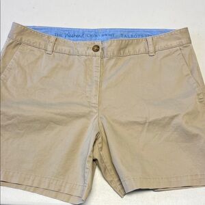 Talbots Beige Chino Weekend Shorts for Women.   Sz 12P